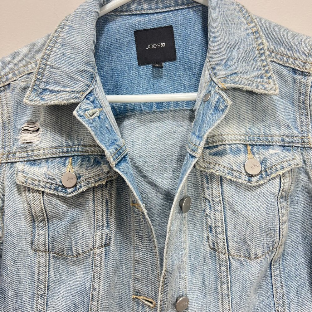 Joe's Jeans Blue Denim Jacket Size Small - Picture 3 of 5